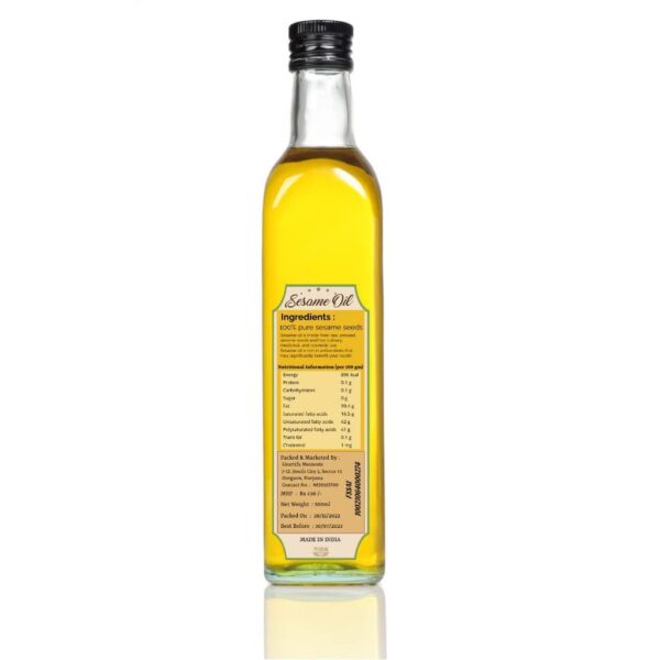 sesame oil label