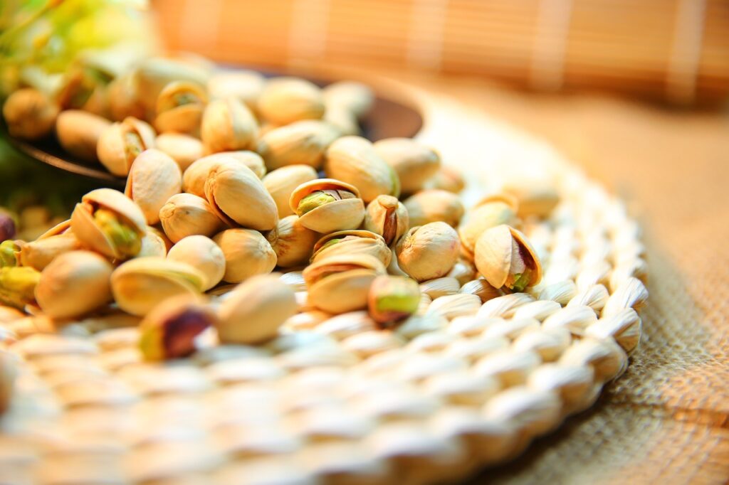 Foods for Healthy Hair, pistachio, nut, kernel